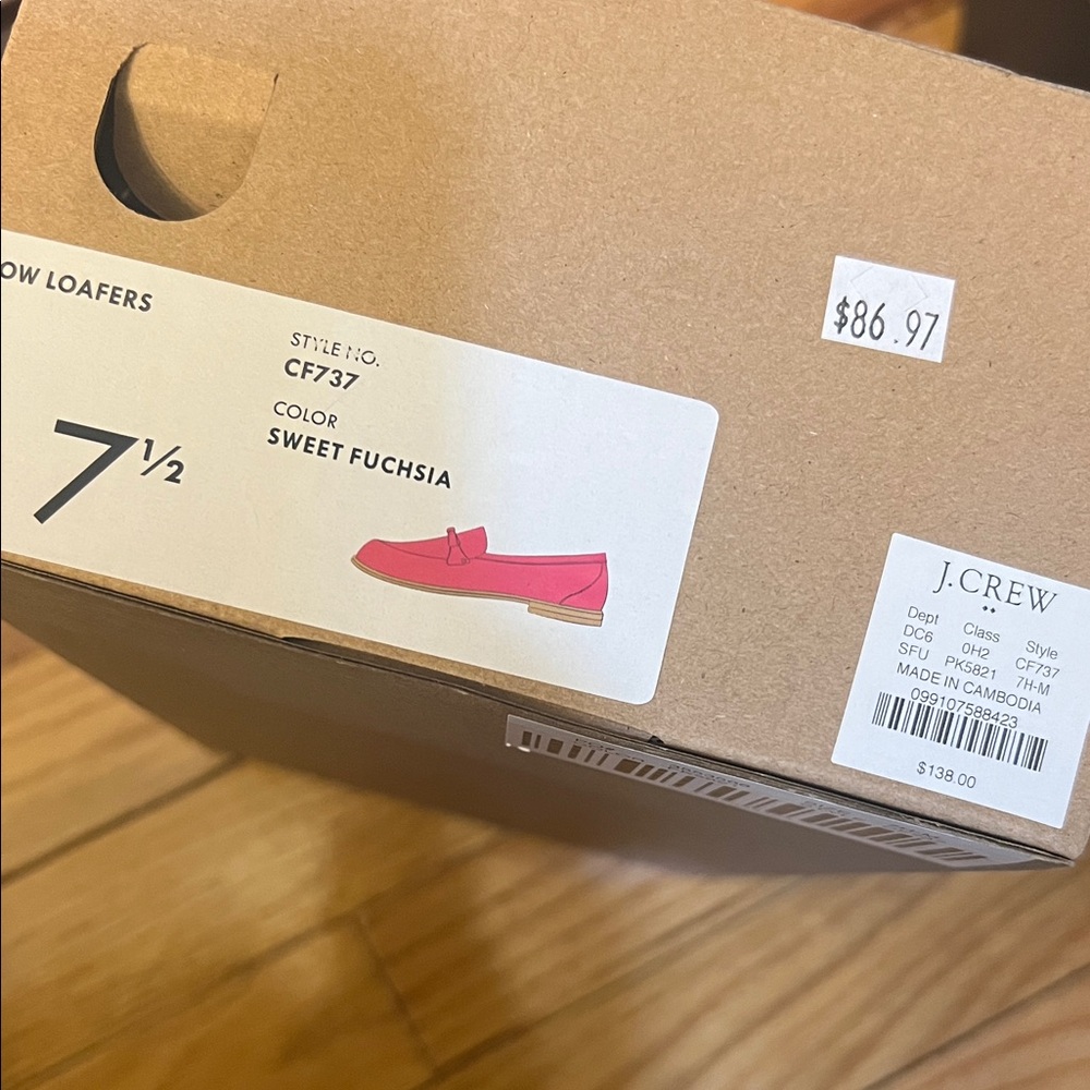 J. Crew Sweet Fuchsia Loafers